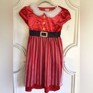 Mrs. Claus dress Costume Size 6-6x